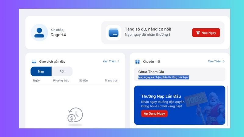 Anh em phải sở hữu acc hội viên với số dư ít nhất 100K mới triển khai cách chơi lô đề Vua88 được Anh em phải sở hữu acc hội viên với số dư ít nhất 100K mới triển khai cách chơi lô đề Vua88 được